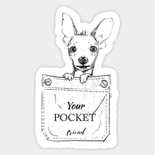 Pocket Dog 4 Sticker